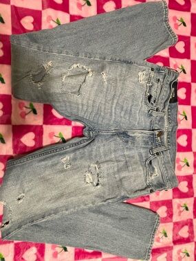 Hollister Light Blue bleached ripped Jeans